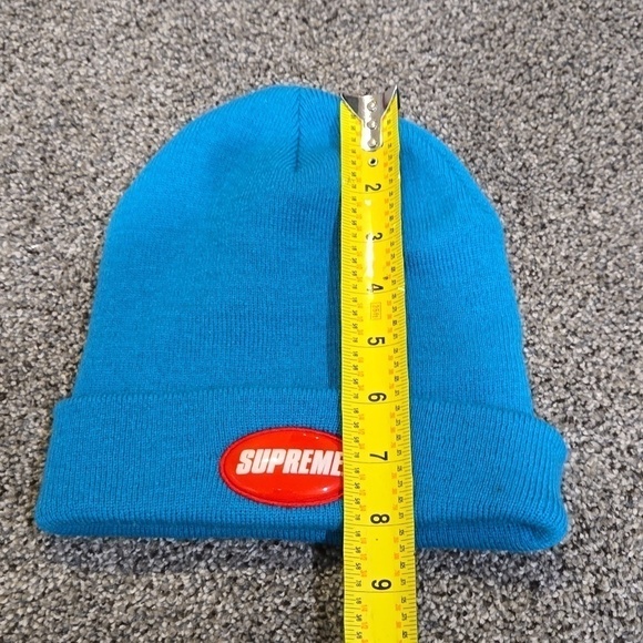 SUPREME Rubber Patch Beanie TEAL Spring/Summer \'18 unisex main image 10
